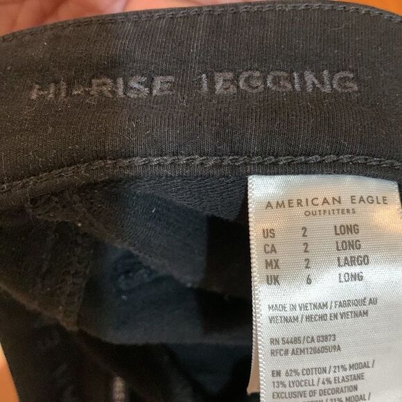 American Eagle Size 2 Long Hi-Rise Super stretch Jeggings - Picture 6 of 8